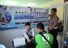 Sambut Hari Lalu Lintas Bhayangkara, Satlantas Polres Lumajang Gelar Cek Kesehatan Gratis Driver Ojol