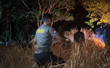 Polres Ngawi dan Tim Gabungan Buat Sekat Bakar dan Dirikan Posko Antisipasi Karhutla Lawu Utara Meluas